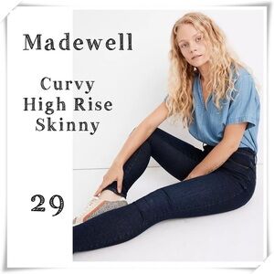 Madewell Curvy High Rise Skinny Jeans in Orland Wash Style #MB360